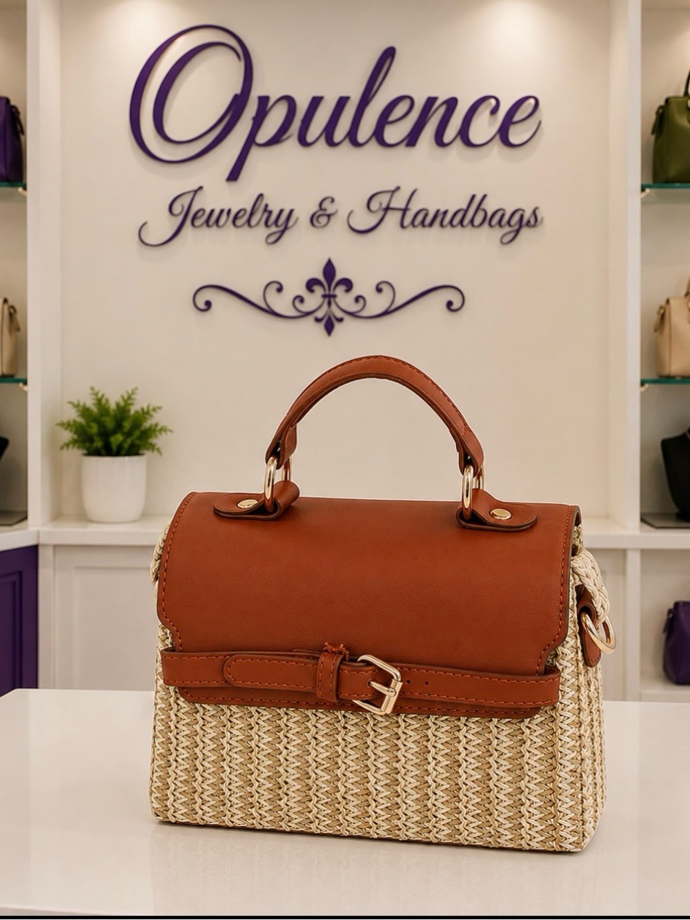Buckle Flap Cross Body Satchel